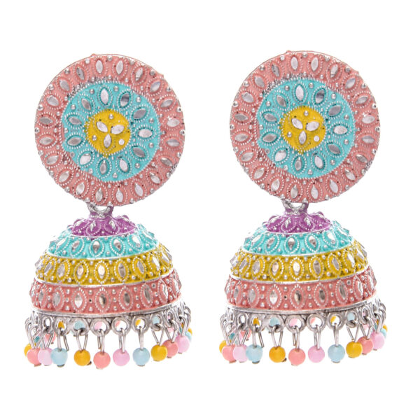 Jhumkas Pearl Studded Earrings For Women Girls