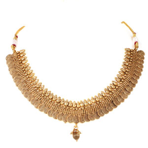 Seasworth Gold Color Necklace Latest Chocker Design Stylish Fancy Antique