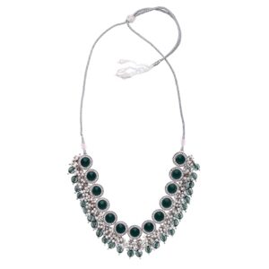 Silver Color Necklace Latest Chocker Design