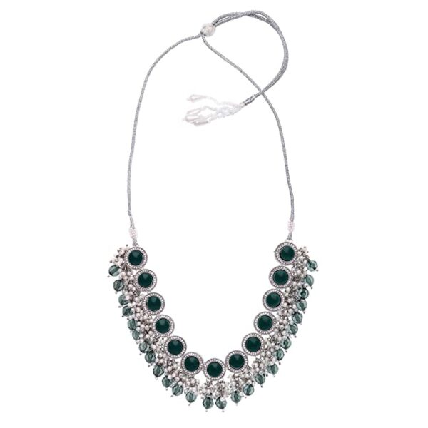 Silver Color Necklace Latest Chocker Design