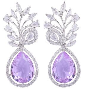 Oval Shaped Drop Earrings